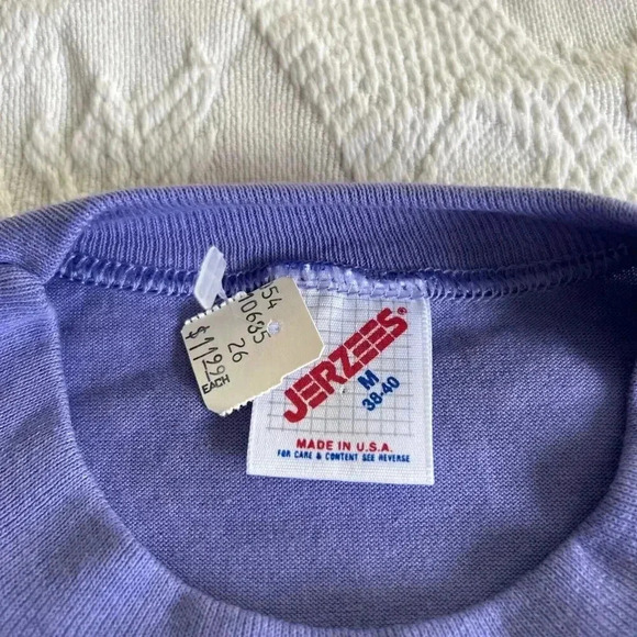 Vintage Sparkly Utah Mtn Landscape 1993 Tee T-Shirt Deadstock Purple Women’s M - Picture 14 of 15